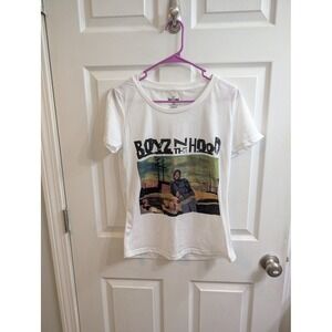 Boyz n the Hood Graphic T Shirt White Film Movie Tee - Size L